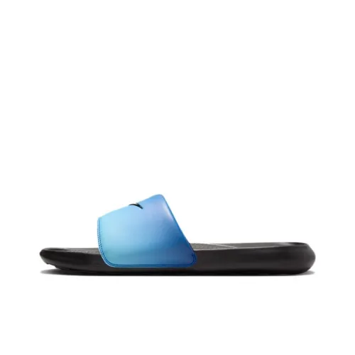 NIKE VICTORI ONE SLIDE Тапочки Ultra Синий/Наппа Желтый/Небесно-голубой/Черный Унисекс