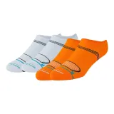 Апельсин + Белый, махровая подошва, дышащий каблук [2 шт]