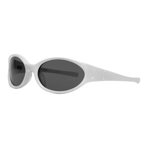 Maison Margiela Ацетат OVAL SUNGLASSES Мужской Белый
