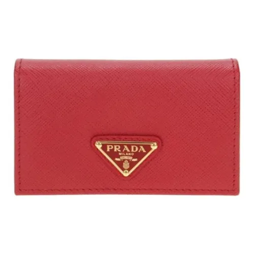 PRADA Saffiano кожа кошелек кошелек женский красный