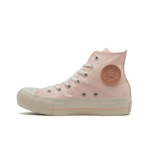 Конверс All Star PLTS резиновый патч HI высокие кеды женские розовый