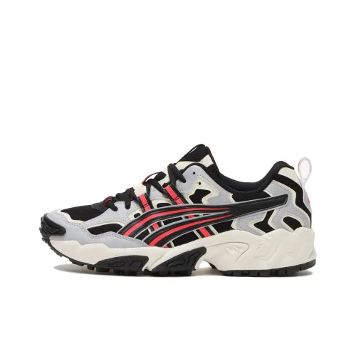 ASICS Gel Nandi LT Амортизация Устойчивость к истиранию Увеличение высоты Низкий топ Кроссовки для бега Унисекс Черный Белый Серый