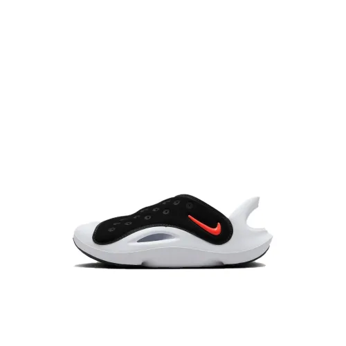 NIKE Aqua Swoosh Детские сандалии Черный/Ярко-зеленый/Белый/Ultra Апельсин Пре-школа