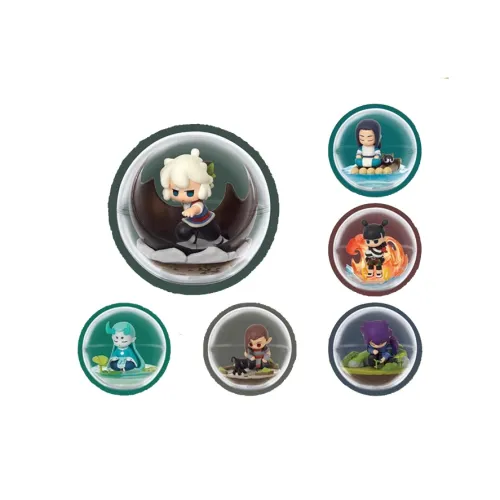 RE MENT Ло Сяохэй TERRARIUM Mystery Коробка Счастливый Draw Целая коробка 6 шт