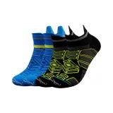 Чёрный+Синий, Амортизация, Комфортный и Дышащий [2 упаковки]