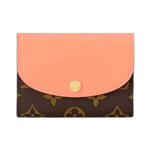 LOUIS VUITTON Rosalie Монограмма Холст Кошелек Женский Абрикосовый Оранжевый