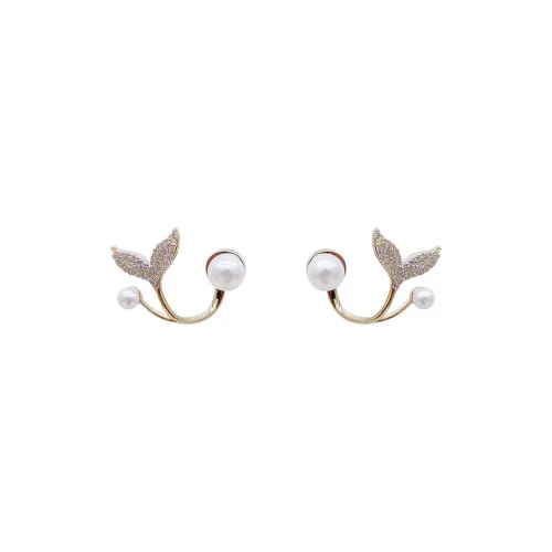 WAW Серьги с золотым покрытием из меди женские