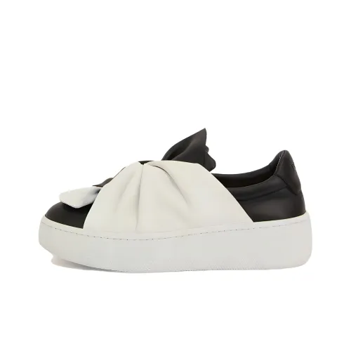 Ports 1961 Низкие кроссовки для скейтбординга женские черно-белые