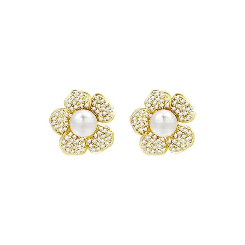 YICAN Oxidized Кубический цирконий Серьги-гвоздики Женские