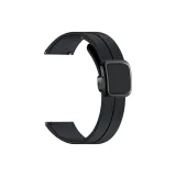 Складной магнитный квадрат с ремешком из силикона - черный