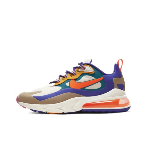 Nike Air Max 270 Low Топ Повседневные Беговые Кроссовки Мужские Синие Оранжевые