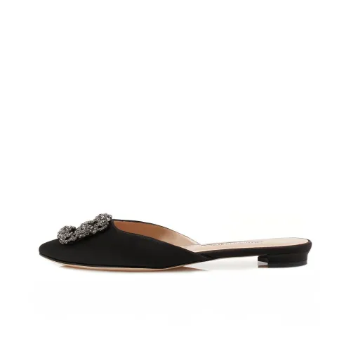 MANOLO BLAHNIK Домашние тапочки Женские Черный