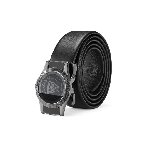 JAGUAR Воловья кожа First Воловья кожа Кожаные ремни Мужской Черный Ширина 3,5CM