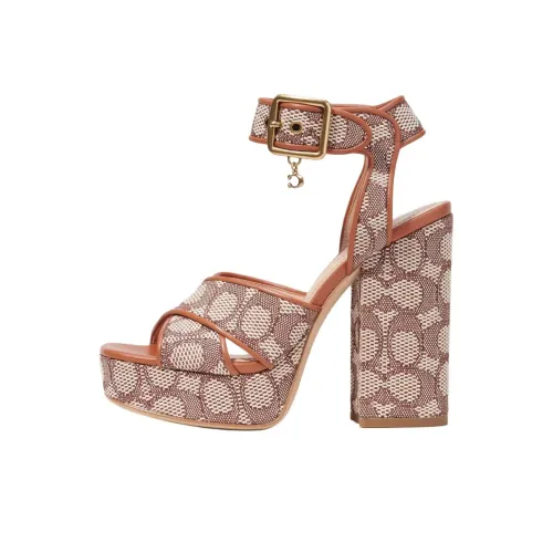 COACH Nelly One Ремешок Сандалии 12 см Женские Какао