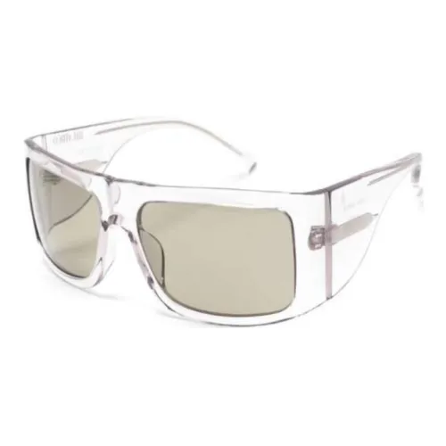 The Attico Нерегулярная форма Солнцезащитные очки Женские Белые