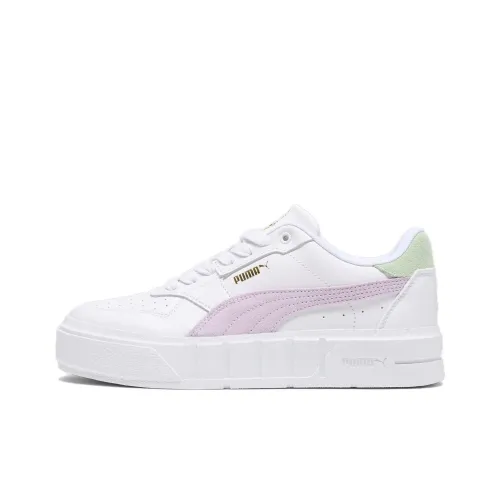 PUMA CALI COURT Новый Bloom Low Топ Кроссовки для скейтбординга Женские Белые Розовые