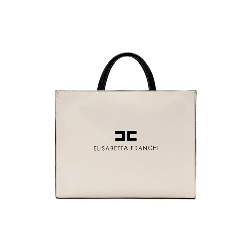 Elisabetta Franchi Сумка Tote из синтетической кожи сумка для покупок женская кремовая
