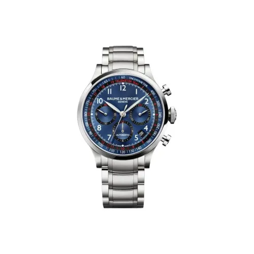 Baume & Mercier Автоматический Механический Механизм Мужские Часы 44 мм Синий