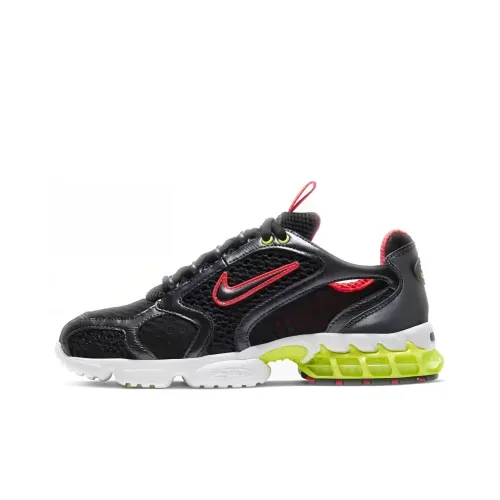Nike Air Zoom Spiridon Cage 2 Амортизаторы Шок Резистентность к Сцеплению Низкий Топ Повседневный Женский Черный Красный
