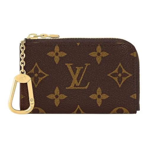 LOUIS VUITTON NOA Холст Кошелек Женские Синий и Коричневый