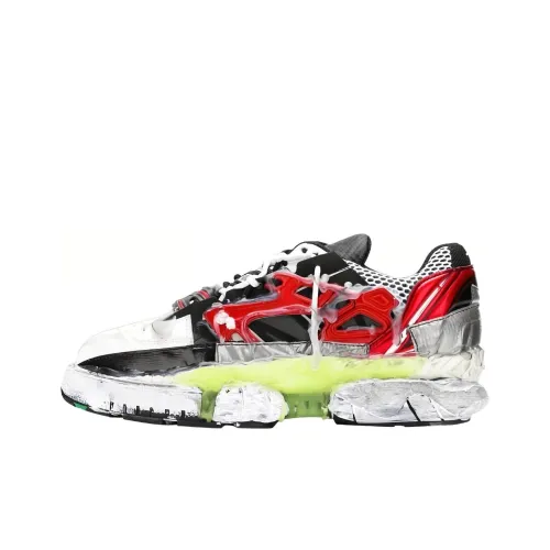 Maison Margiela Низкий топ Повседневная обувь Мужская Черный Красный