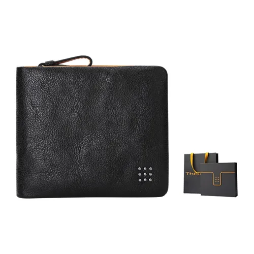 Thereble Кошелек из коровьей кожи держатель для карт держатель для карт мужской черный