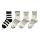 4 пары (Wide Stripe + Двусторонняя Собака + Сухой Рис Собака + Далматин)