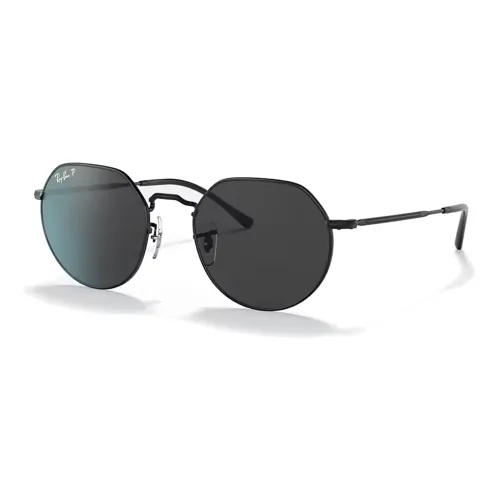 RayBan Металлические Овалные Солнцезащитные Очки Унисекс Черные