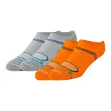 Оранжевый + Серый, махровая подошва, дышащий стелька [2 упаковки]