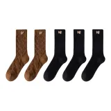 5 пар (Темный кофейный X2 + Черный X3)