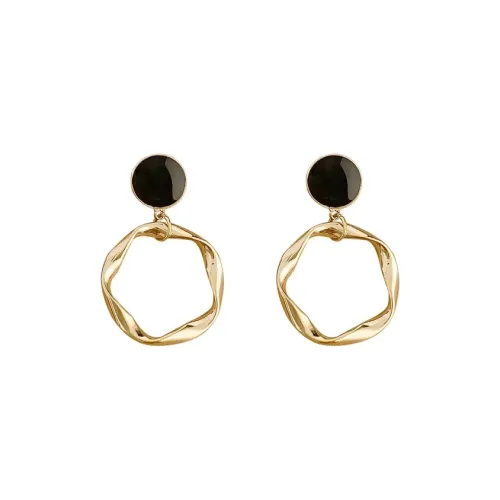 Yi Can S925 Серебряный Stud Настоящее Золото Покрытие Сплав Серьги-плечики Женские Золотые