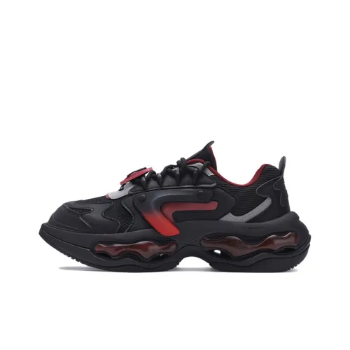 FILA FUSION Nebula Кэжуал Низкий Топ Черный/Мерло Бургунди Мужской