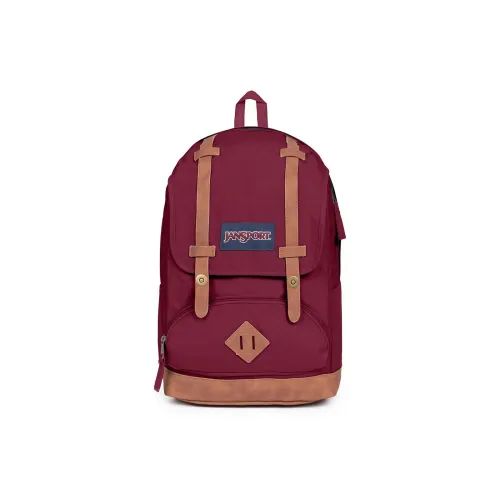Jansport Рюкзак из искусственной кожи унисекс красная коричневая