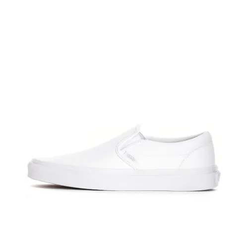 Vans Slip On Classic Low Top Скейтборд Кроссовки Унисекс Белый