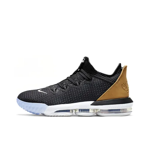 Nike Lebron 16 Low EP амортизирующие низкие баскетбольные кроссовки устойчивые к истиранию низкий топ мужские черные