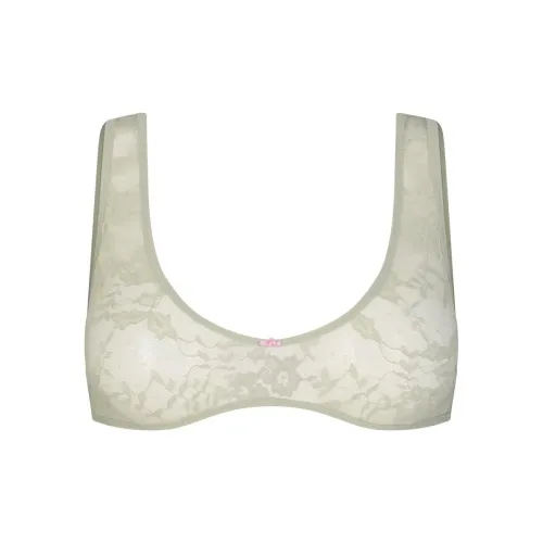 SKIMS Эластичный Кружево Plunge Бюстгальтер Женский 1 Пачка Тальк Тальк