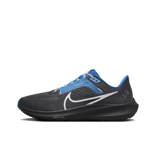 Nike Air Zoom Pegasus 40 Устойчивые к истиранию Низкие Кроссовки для бега Мужские Серый Синий