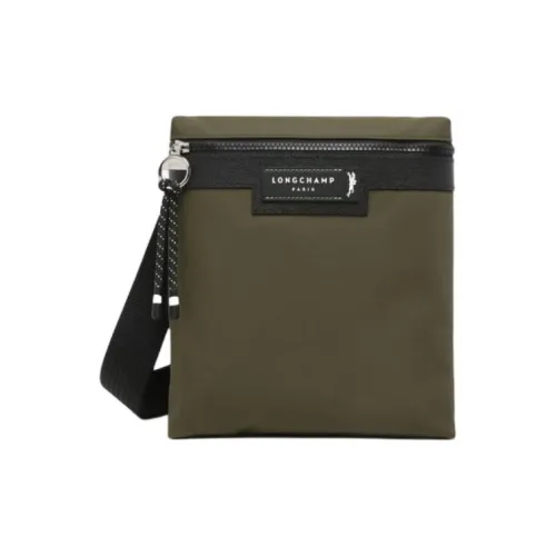 LONGCHAMP Полиамид с холщовой сумкой сумка через плечо мужская хаки