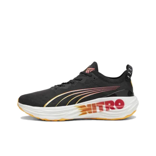 PUMA ForeverRUN Nitro Беговые кроссовки Низкий топ Черный Красный Мужской