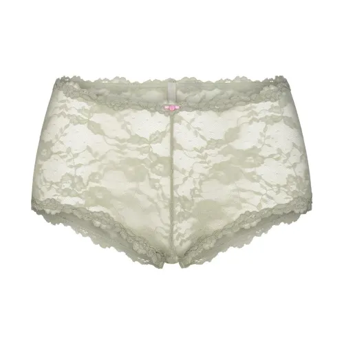 SKIMS Эластичные Кружевные Мальчик Короткие Боксеры Женские 1 Пачка Тальк Тальк