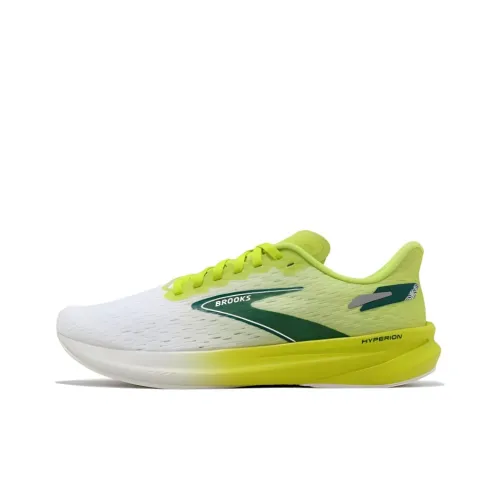 Brooks Hyperion Беговые кроссовки Низкий топ Желтый Зеленый Мужской