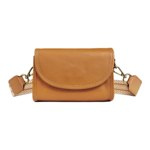 DEERE JACK Коровья кожа Сумка через плечо Маленькая Женская Закат Коричневый