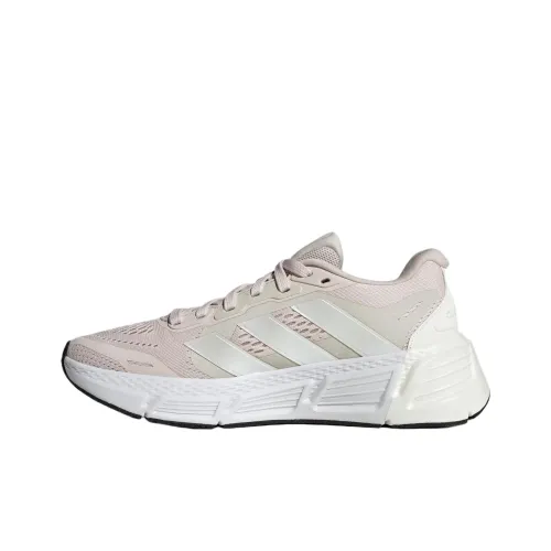 Adidas Questar Slip-Resistant Низкие Беговые Кроссовки Женские Розовые Серые Белые