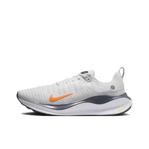 Nike Reactx Infinity 4 Амортизация Износостойкий Низкий Топ Тренировочные Беговые Кроссовки Мужские Серые