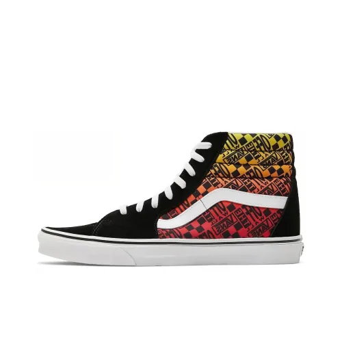 VANS SK8 High Топ Скейтборд Кроссовки Унисекс Черный Желтый