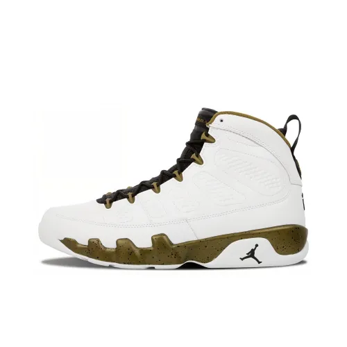 Jordan Air Jordan 9 Retro Statue High Top Винтажные баскетбольные кроссовки Мужские Белые