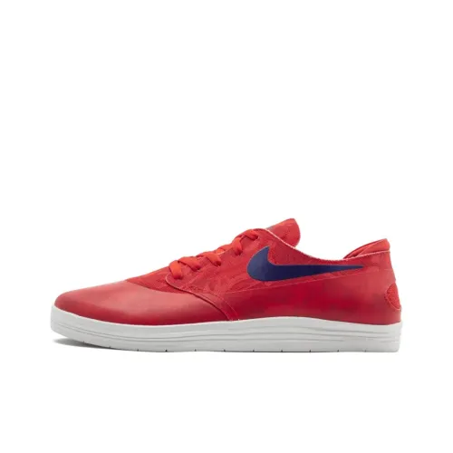 Nike Lunar Oneshot SB WC Амортизация Легкий Дышащий Низкий Топ Скейтборд Кроссовки Унисекс Красный