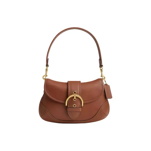 COACH Soho Переработанная кожа Одно плечо Сумка Средний Женский Седло