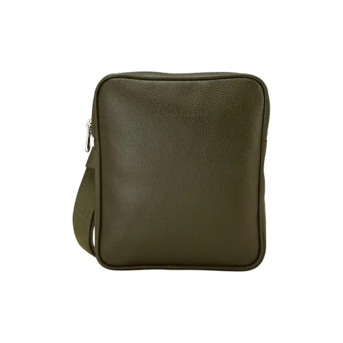 LONGCHAMP Fine GRAIN LEATHER Сумка через плечо Экстра Маленькая Мужская Зеленая