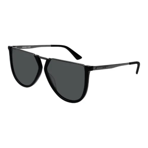 McQ Alexander McQueen Ацетатные солнцезащитные очки с нерегулярной формой унисекс черный